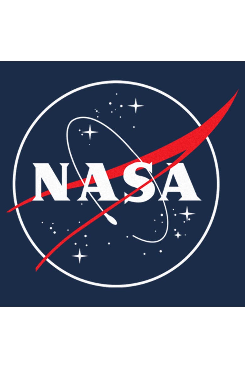 Men's NASA Outlined Logo Graphic T-Shirt, Alternate, color, Navy Blue Heather