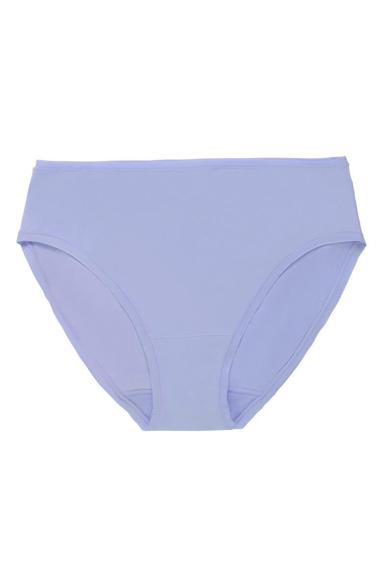 Natori Bliss Bare Cotton Hipster Briefs, Alternate, color, Glacier Blue