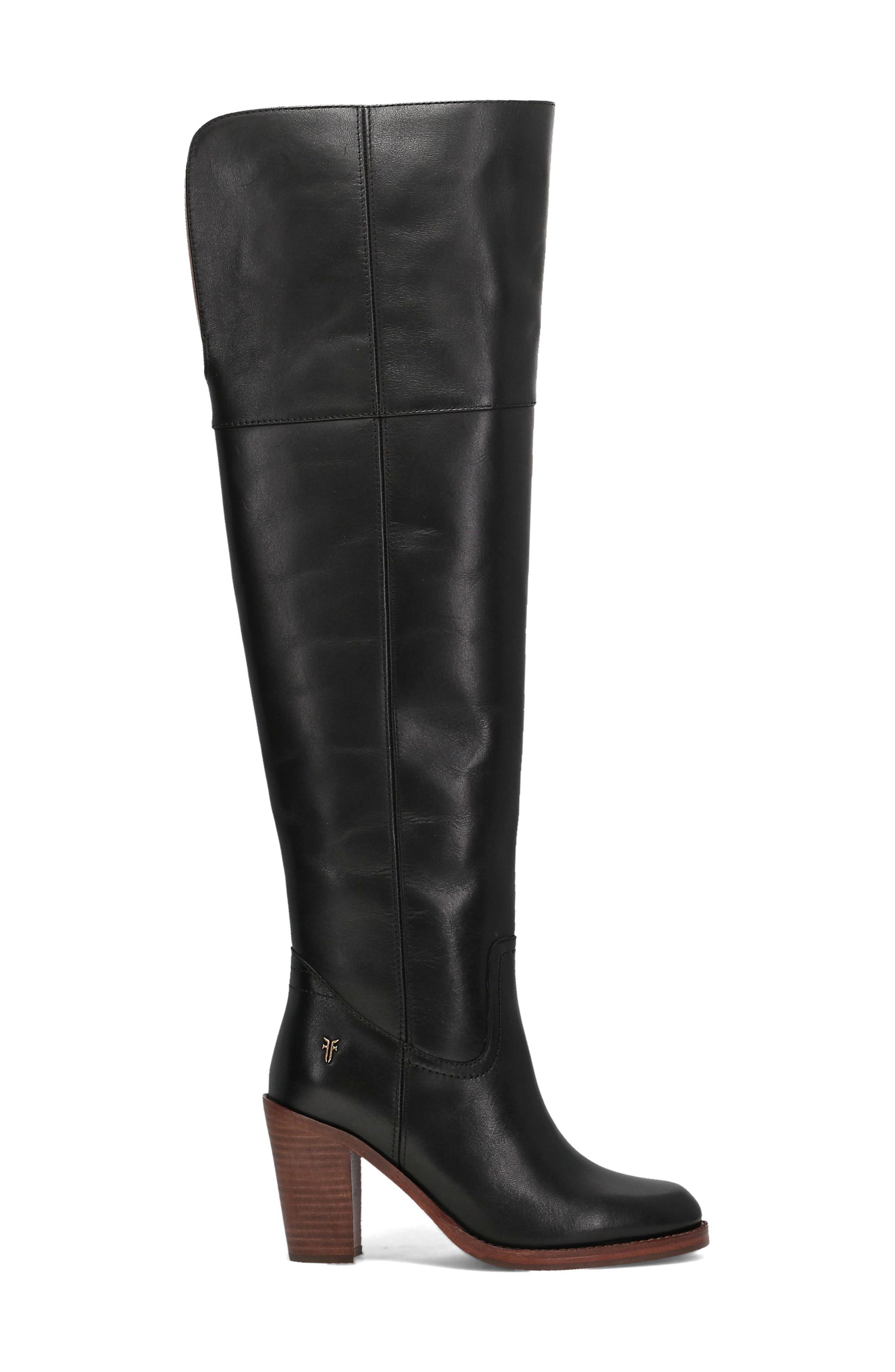 Frye Corinne Over the Knee Boot, Alternate, color, Black