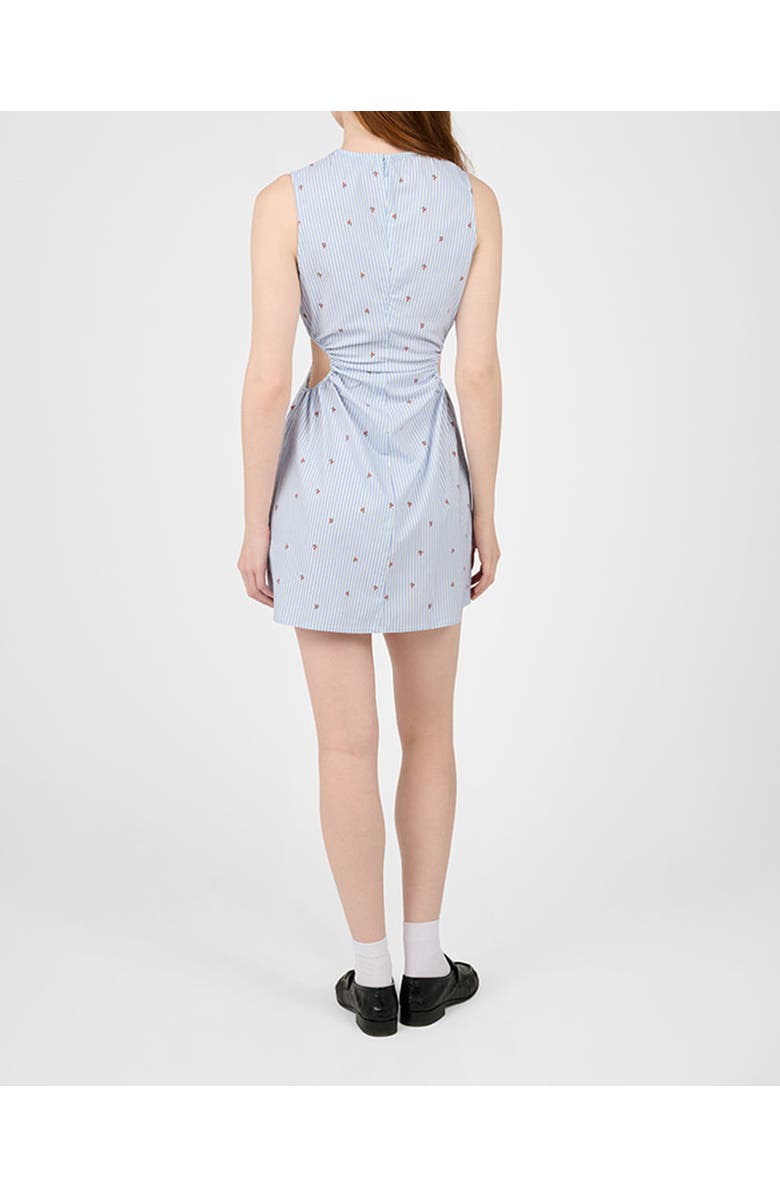 WeWoreWhat Cut Out Mini Dress, Alternate, color, Sky Multi