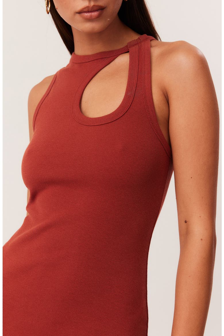 Daizy Minidress, Alternate, color, RUST