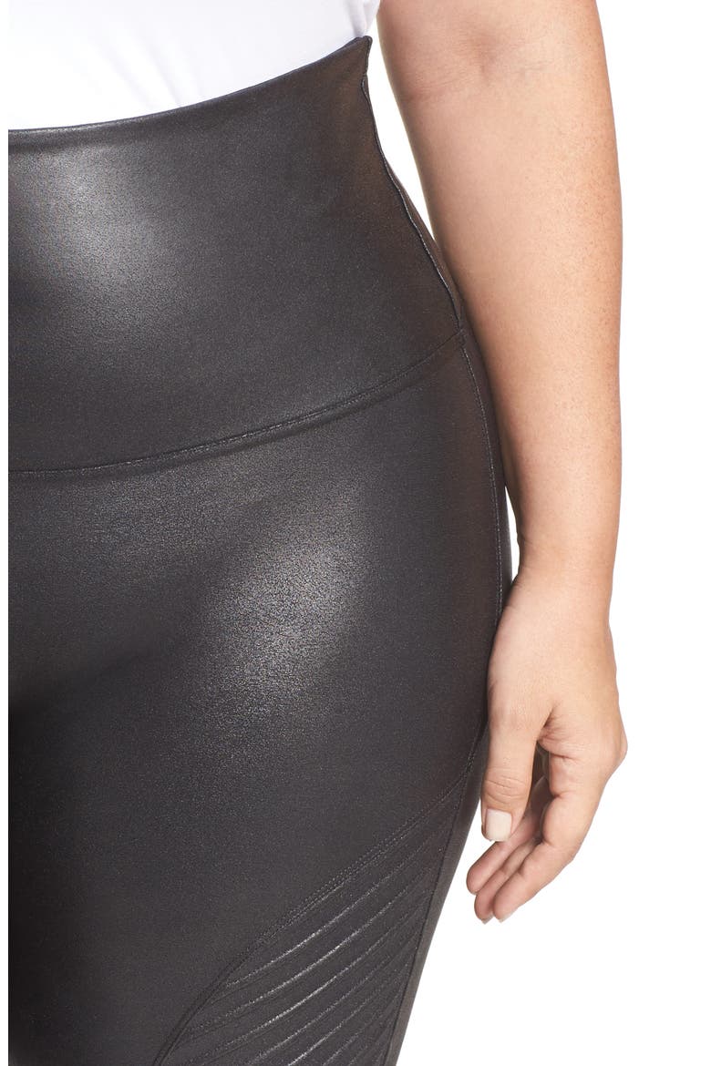High Waist Moto Leggings, Alternate, color, VERY BLACK