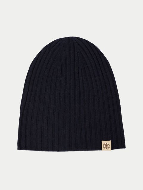 Cashmere Rib Knit Hat