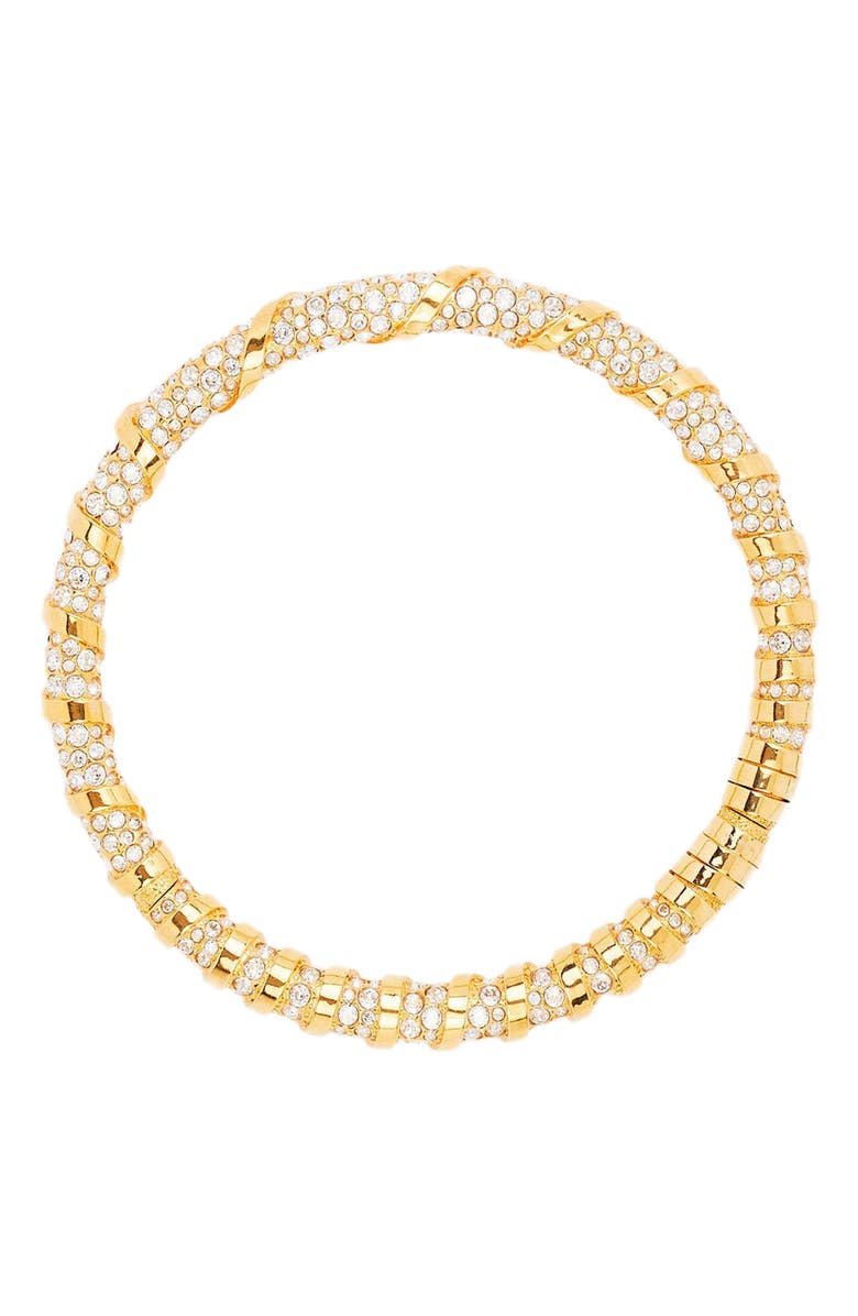 Lanvin Rhinestone Melodie Choker Necklace, Main, color, 