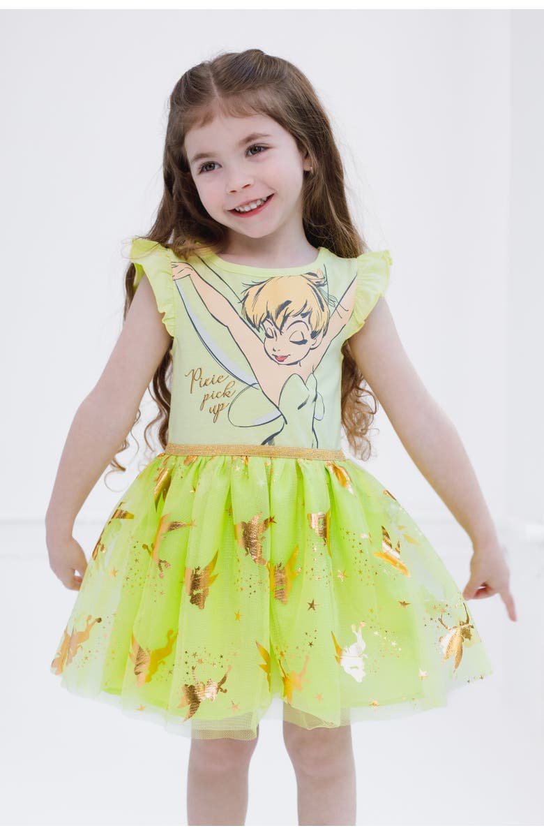 Disney Sleeveless Tulle Dress, Alternate, color, Peter Pan Tinker Bell Green
