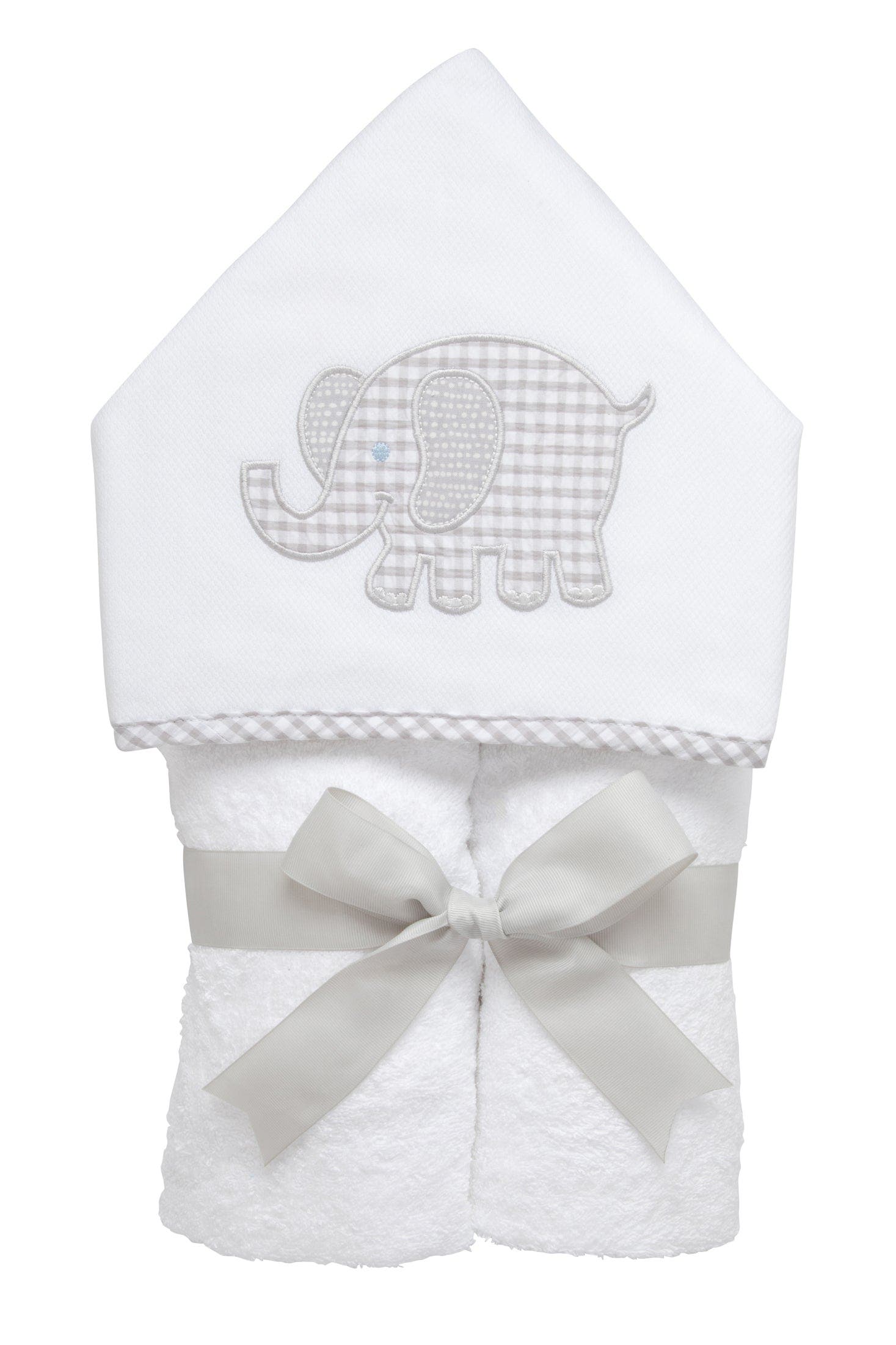3 Marthas Playful Pals Everykid Towel in Gray Elephant 