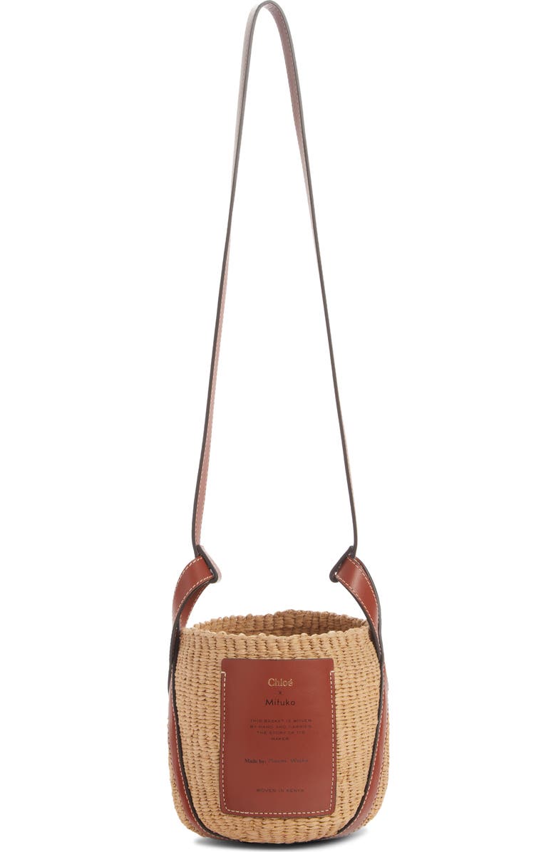 Chloé x Mifuko Small Straw Basket Crossbody Bag, Main, color,
