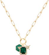 Emma Rae Emerald Luxe Everlink Necklace
