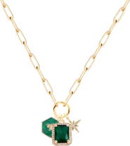 Emma Rae Emerald Luxe Everlink Necklace