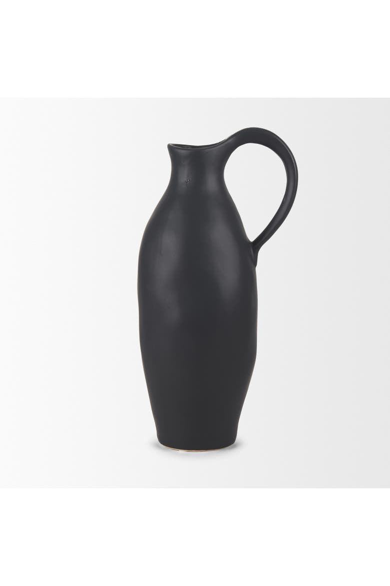 Valora Ceramic Jug, Alternate, color, Black