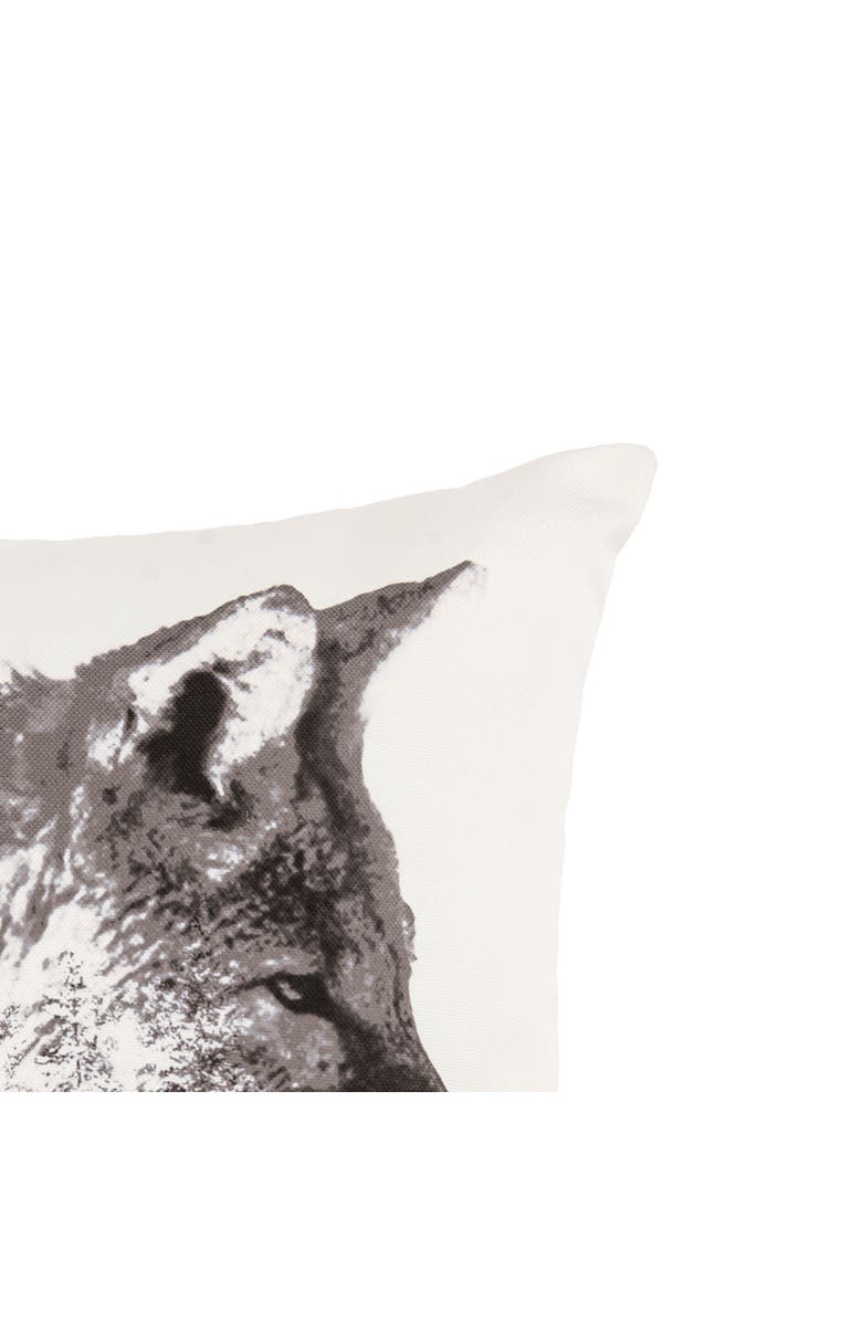 C&F Home Fox Forest Indoor/Outdoor Grayscale Accent Throw Pillow 18" x 18", Alternate, color, Beige