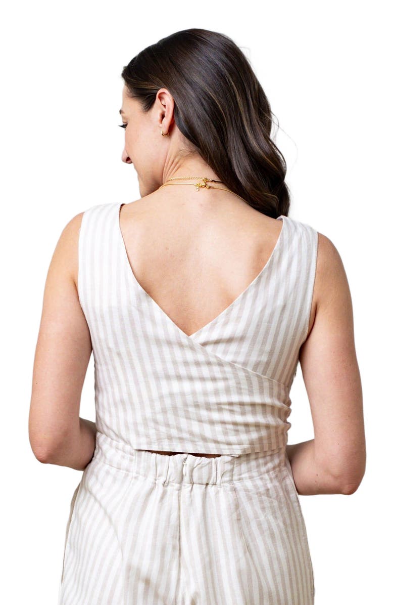 Hope & Henry Womens' Tie-Waist Wide Leg Jumpsuit, Alternate, color,