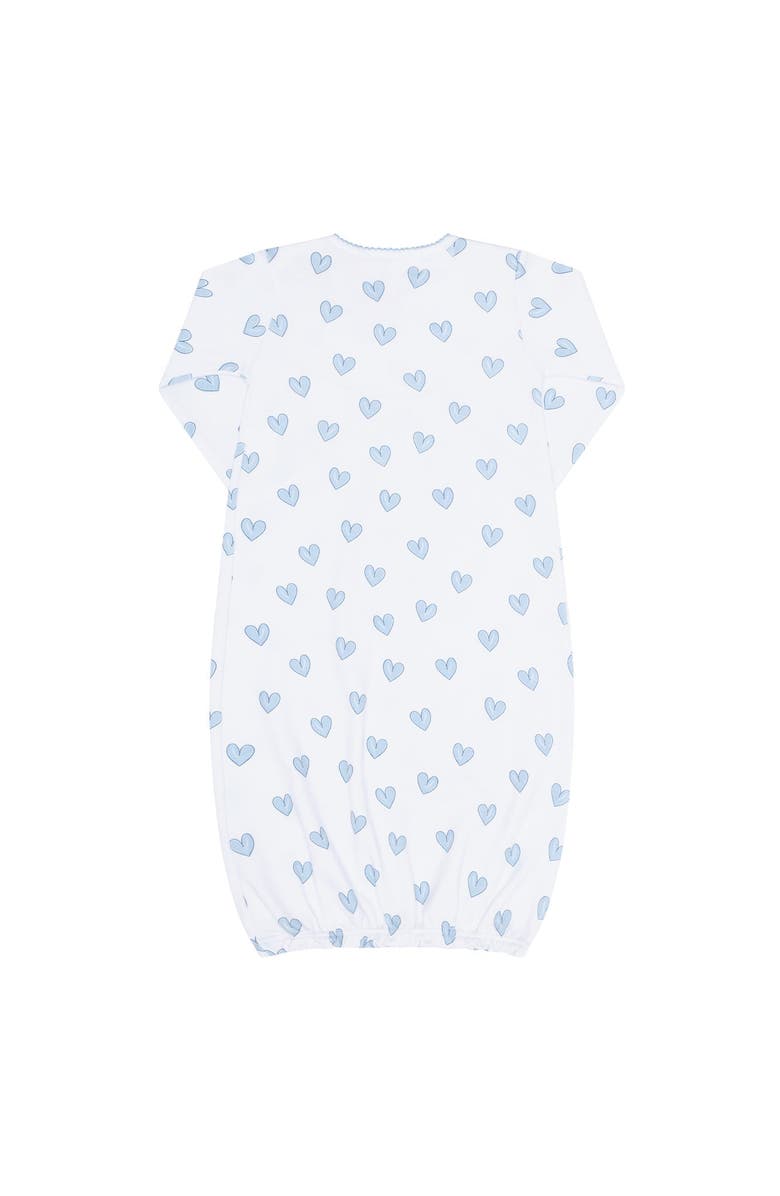 Nellapima Blue Heart Print Gown - Baby, Alternate, color, Blue