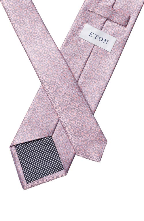 Eton Men's Floral Silk Tie In Pink