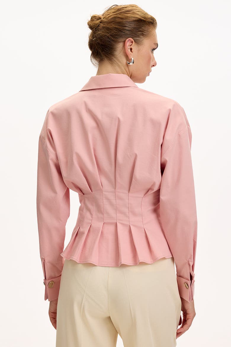 Erika Cotton Poplin Shirt, Alternate, color, Pink
