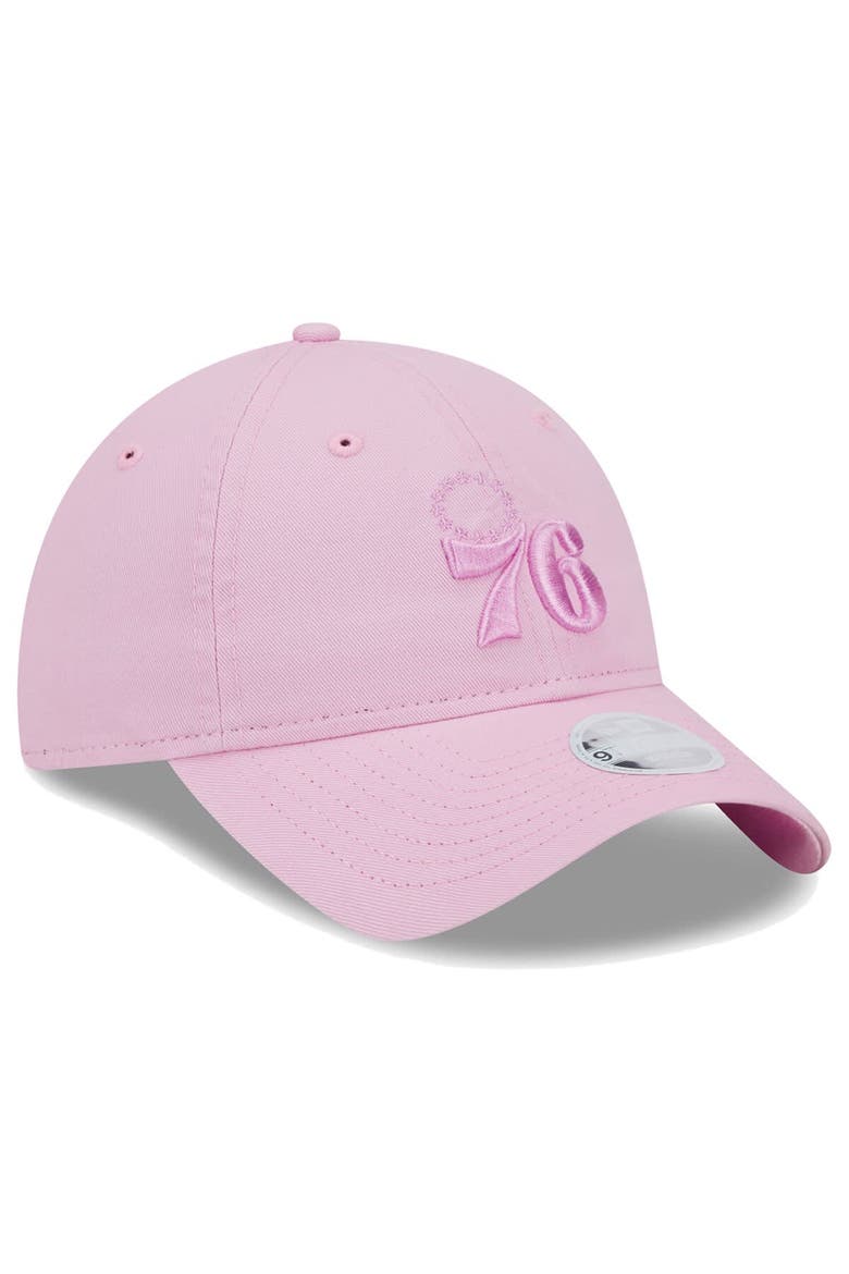 Women's New Era Pink Philadelphia 76ers Colorpack Tonal 9TWENTY Adjustable Hat, Alternate, color, Pink