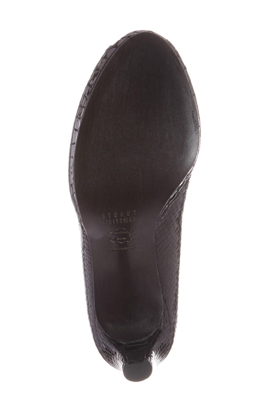 'Logoplainfield' Pump, Alternate, color, BLACK CRYSTAL SNAKE