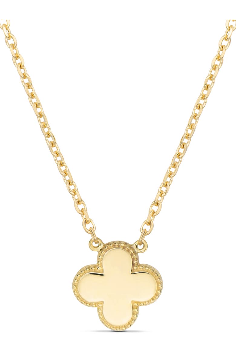 Clover Chain Necklace in 14K Gold, Main, color, Yellow Gold