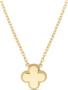 DEVATA Clover Chain Necklace in 14K Gold