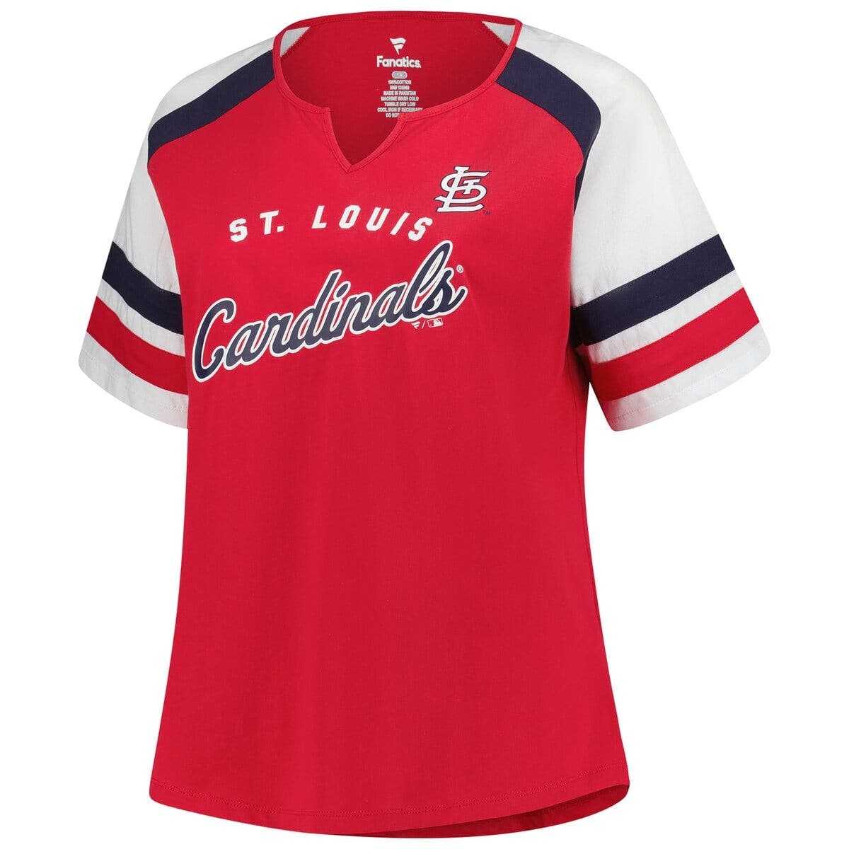 PROFILE Women's Profile Red St. Louis Cardinals Plus Sized Arched Notch ...