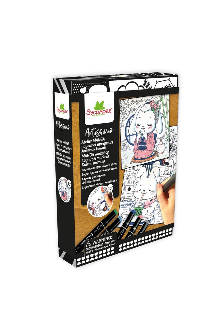 Artissimo -S Layout and markers Kawaii animals  - 10y+, Main, color, Multicolor