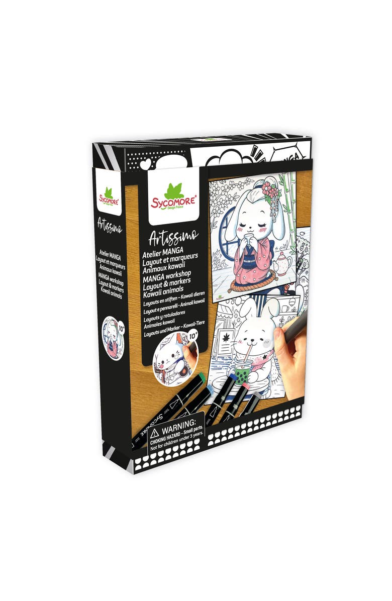 Sycomore Artissimo -S Layout and markers Kawaii animals  - 10y+, Main, color, Multicolor