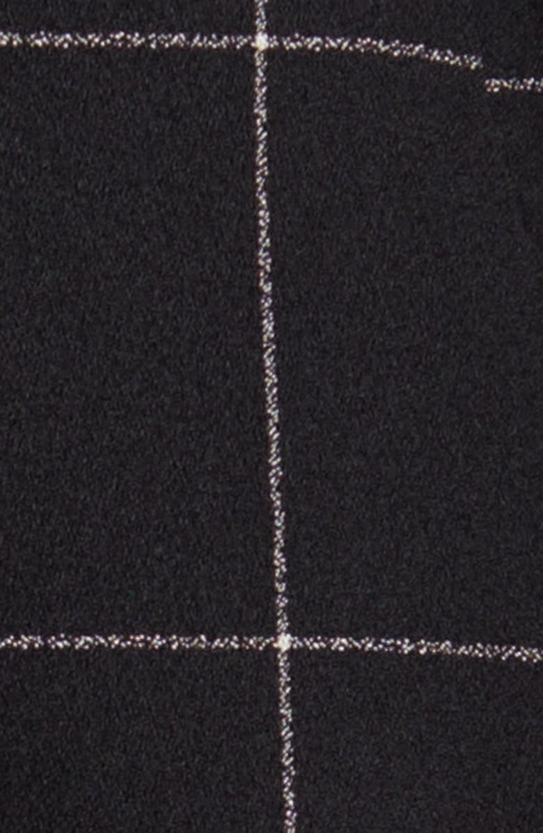 Tahari ASL Windowpane Check Belted Blazer & Pants Set, Alternate, color,