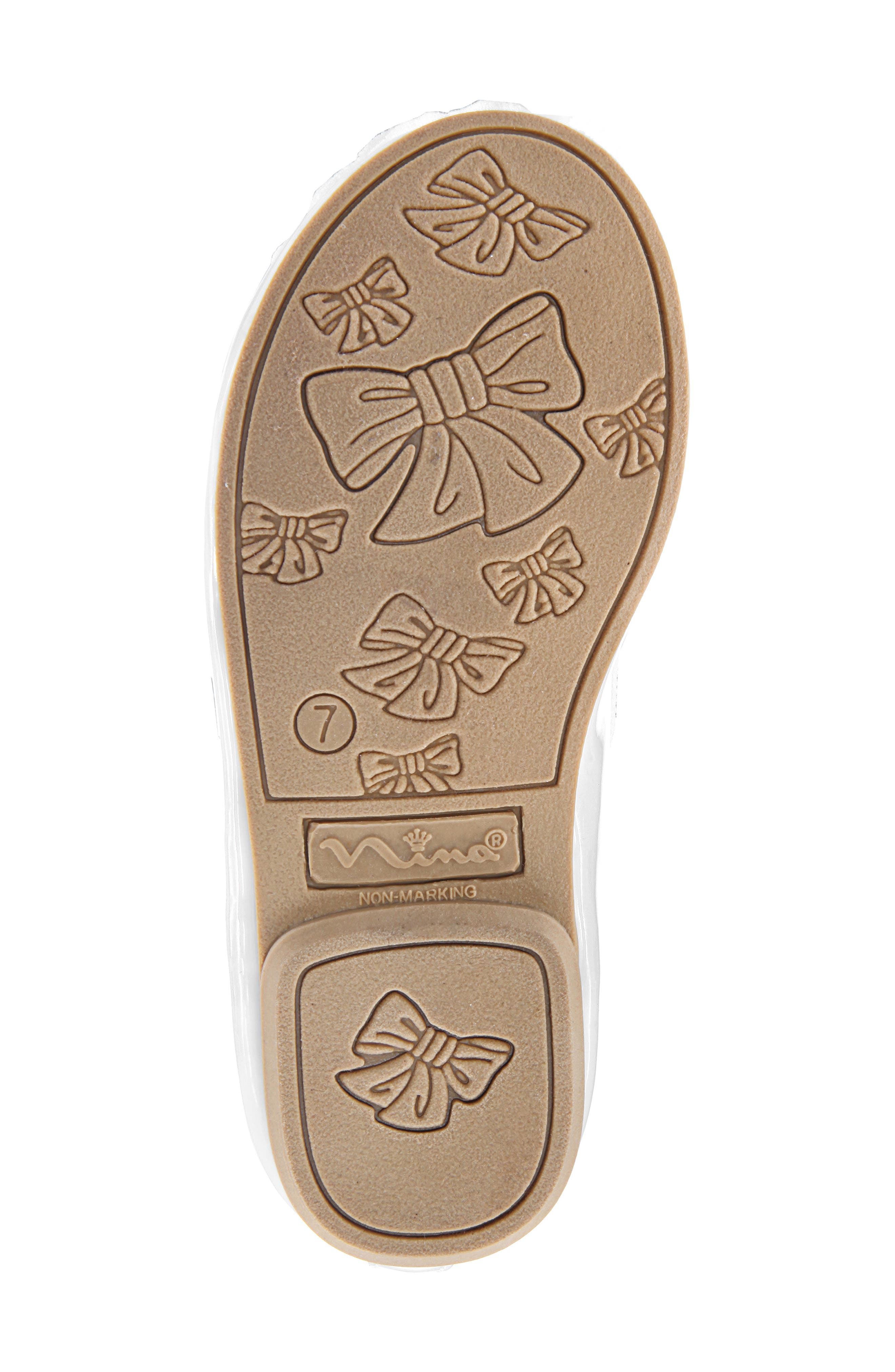 Estela Glitter Flat, Alternate, color, WHITE PATENT