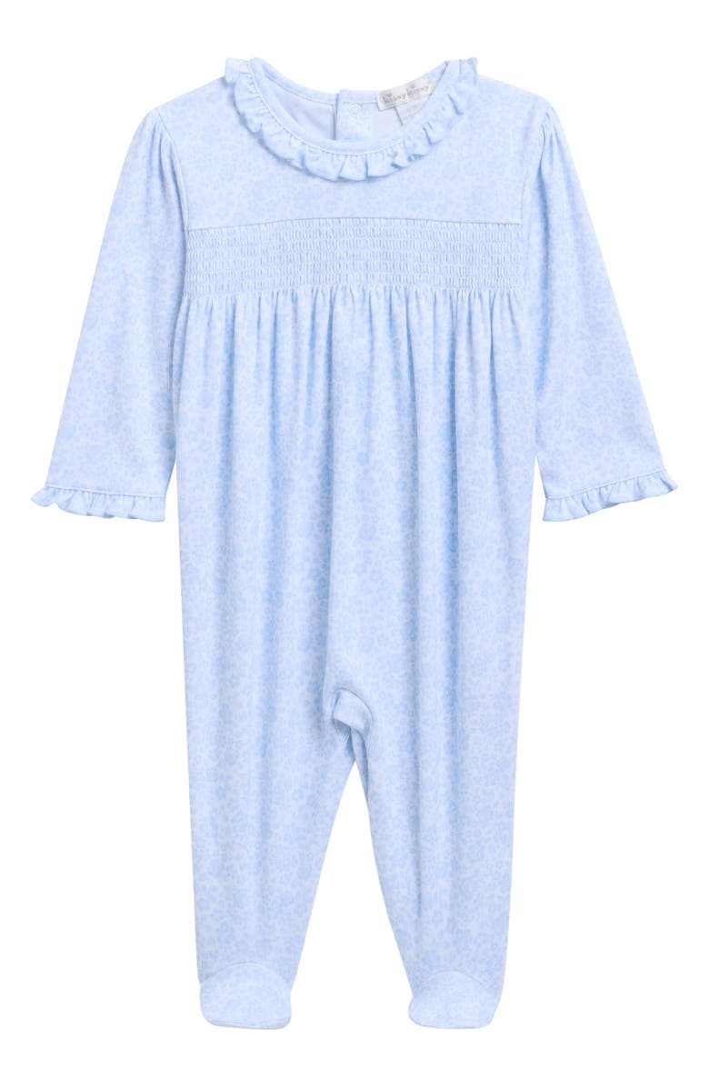 Kissy Kissy Smocked Footie, Main, color, Light Blue