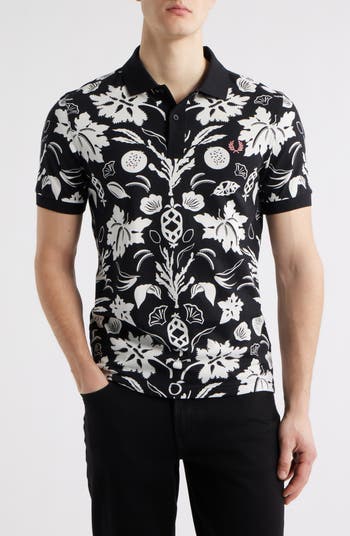 【FRED PERRY】 ★ Botanical Print Revere Collar Shirt ★ Ecru Floral Print Revere Shirt – Posers Hollywood