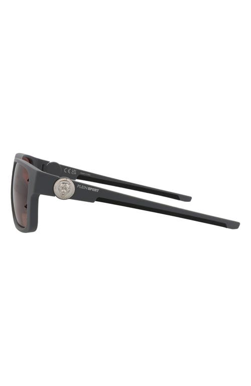 Philipp Plein Sport 57mm Square Sunglasses In Grey Grey Pink