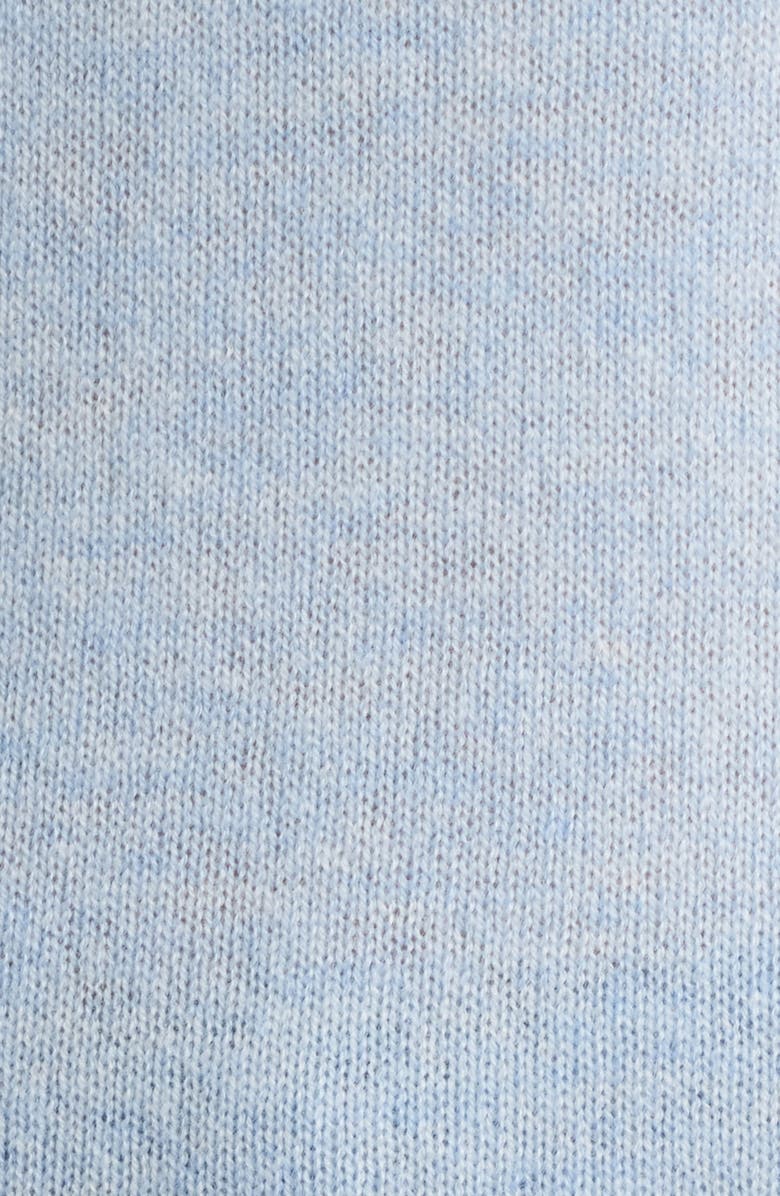 Griffen Double Trim Wool & Cashmere Crewneck Sweater, Alternate, color, Light Blue