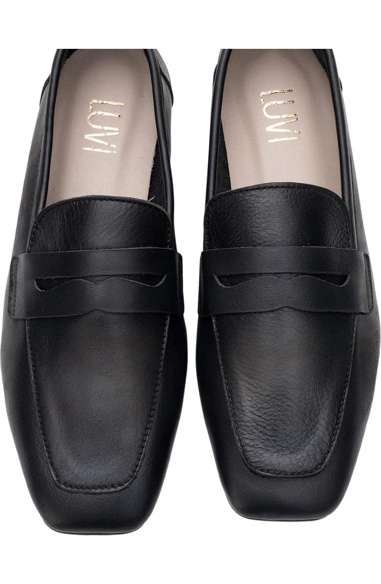 Forever & Always Shoes Morne Leather Loafers, Alternate, color, Black Leather