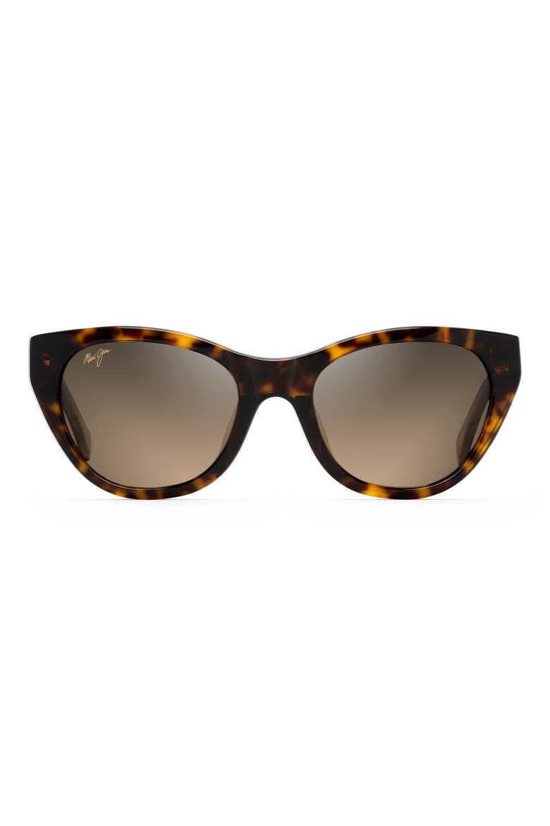 Capri 51mm PolarizedPlus2® Cat Eye Sunglasses, Main, color, TORTOISE/ TRANSPARENT TAN