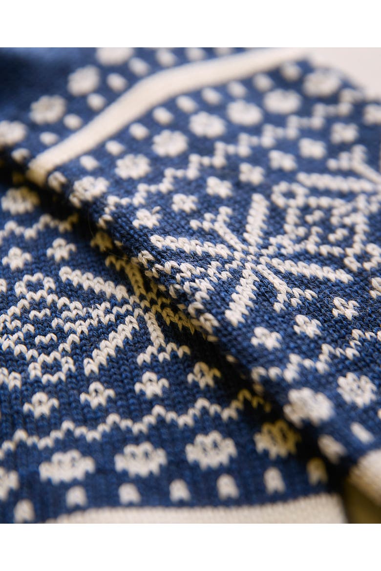 Fair Isle Sock, Alternate, color, DENIM / ECRU