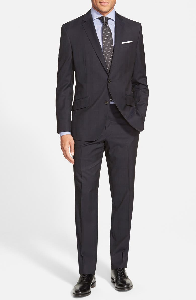 Ted Baker London 'Jones' Trim Fit Plaid Wool Suit, Main, color,