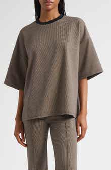 STAUD Capsule Houndstooth Top