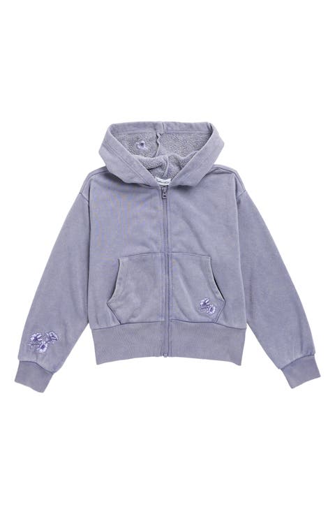 Kids' Floral Haze Zip-Up Hoodie (Big Kid)