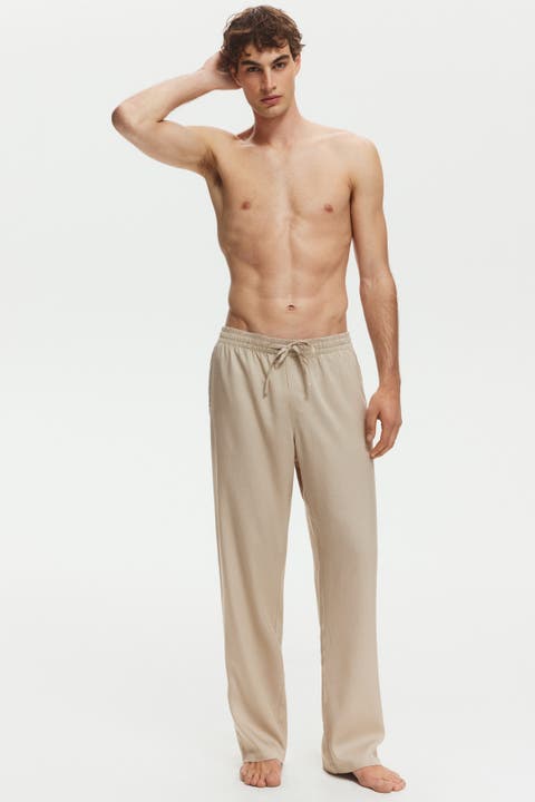 Relaxed-fit lyocell pants