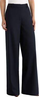 Reiss Solene Wool Blend Wide Leg Trousers