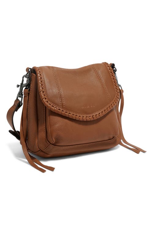 Aimee All For Love Leather Mini Crossbody Bag In Brown