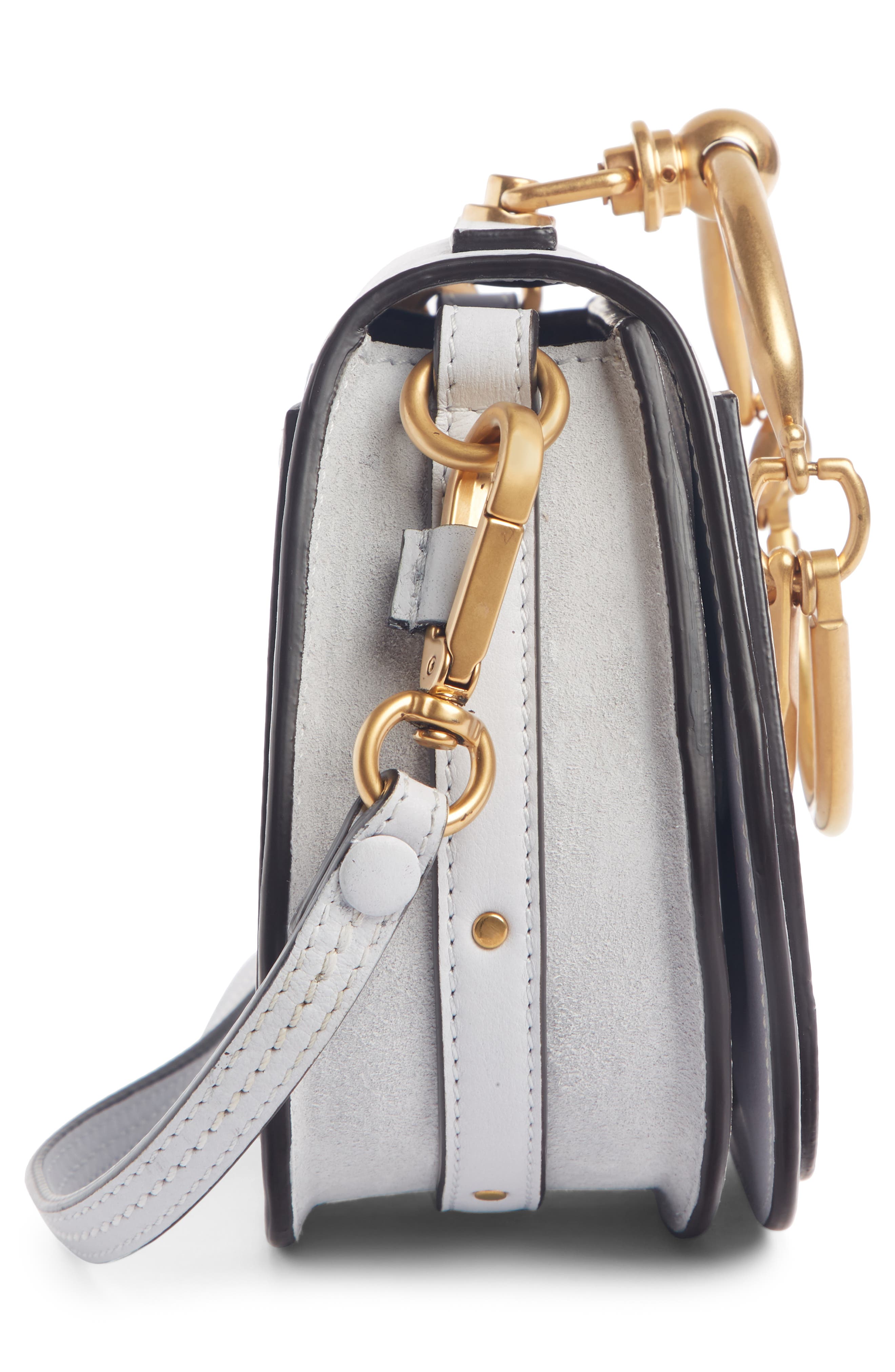 Chloé Small Nile Bracelet Leather Crossbody Bag, Alternate, color, 