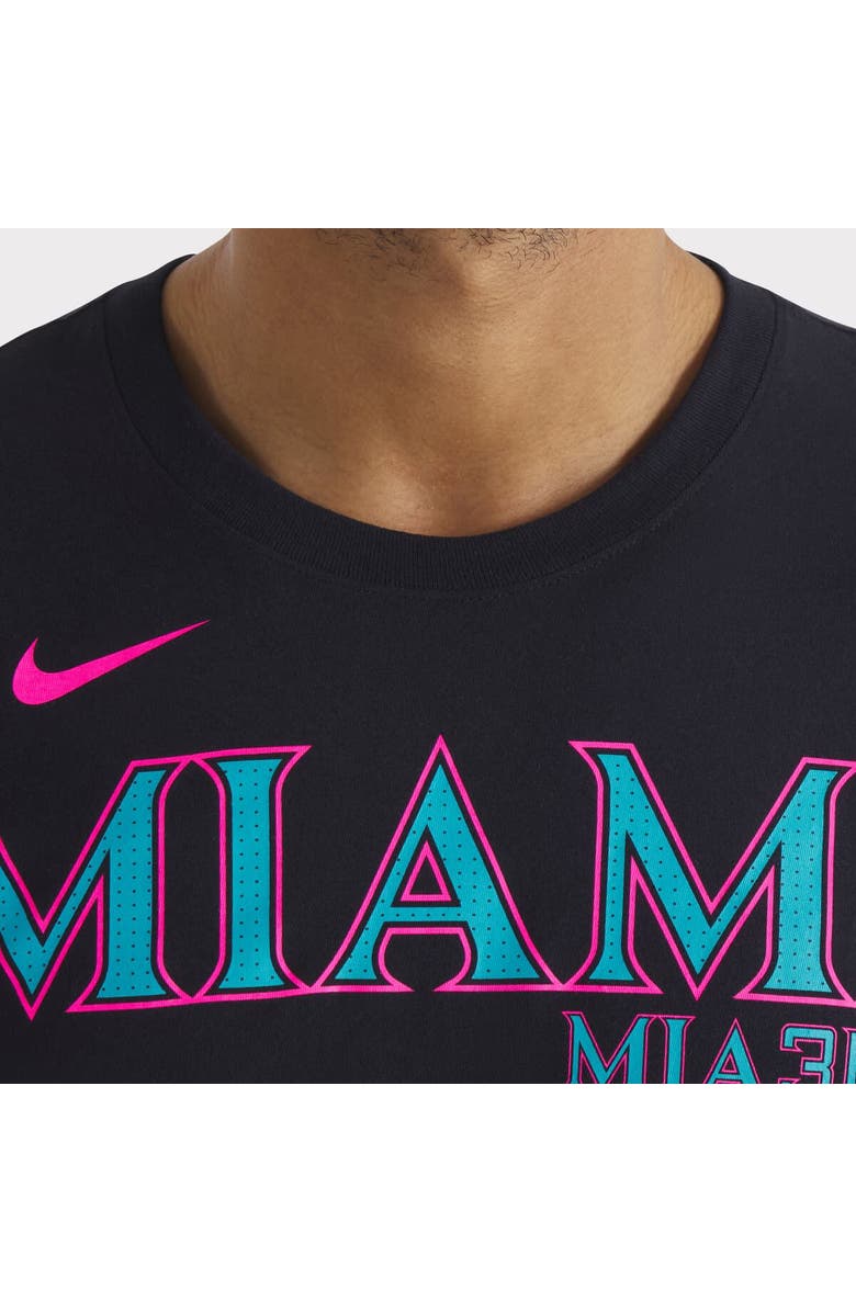 Nike Men's Nike Black Miami Marlins 2025 City Connect Wordmark T-Shirt, Alternate, color, Black