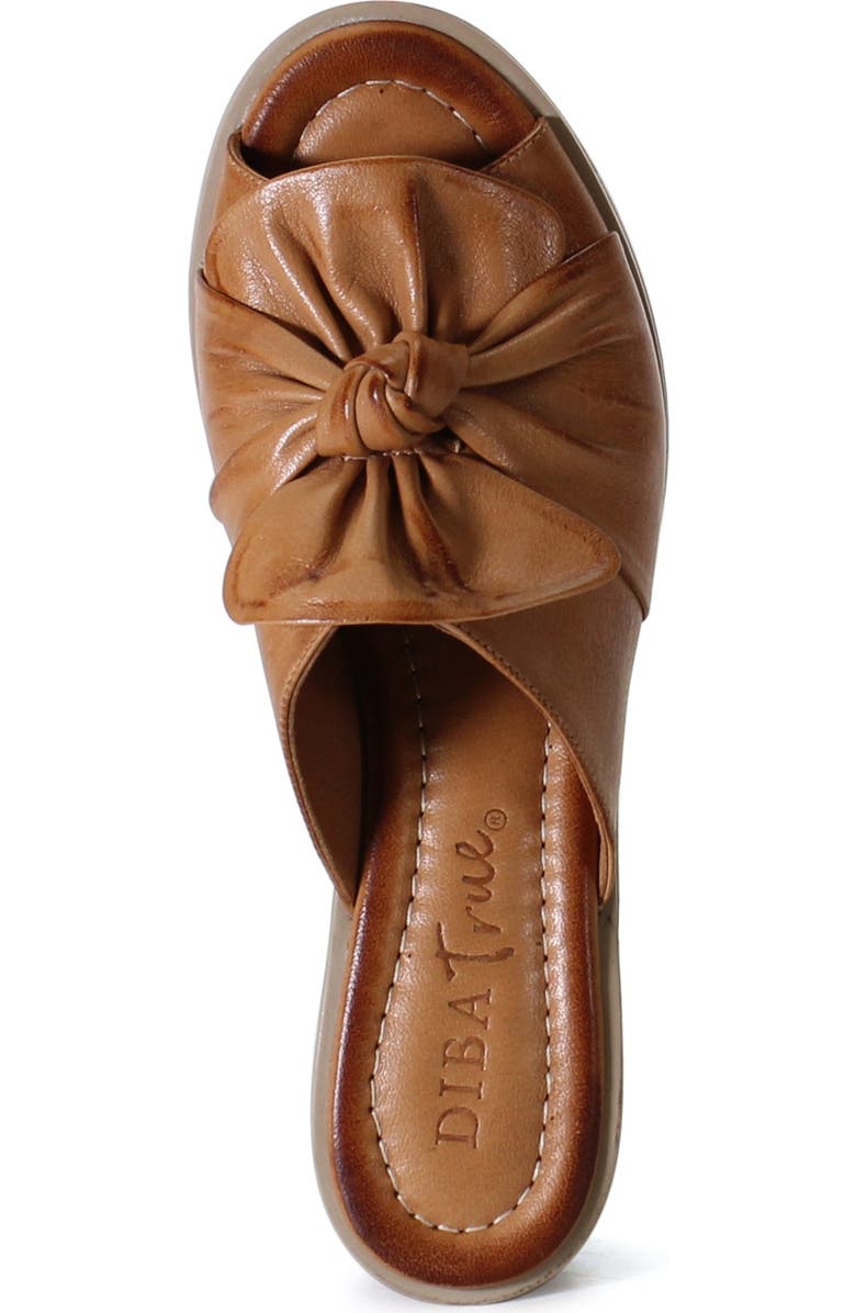 Diba True KNOW HOW Leather Slip On Heeled Sandal, Alternate, color, Coconut