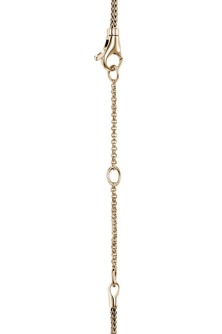 Icon Stud Bolo Necklace, 14K Gold, Diamonds, Alternate, color, GOLD