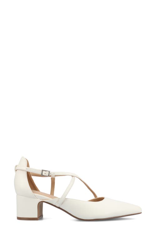 Journee Collection Galvinn Pump In White