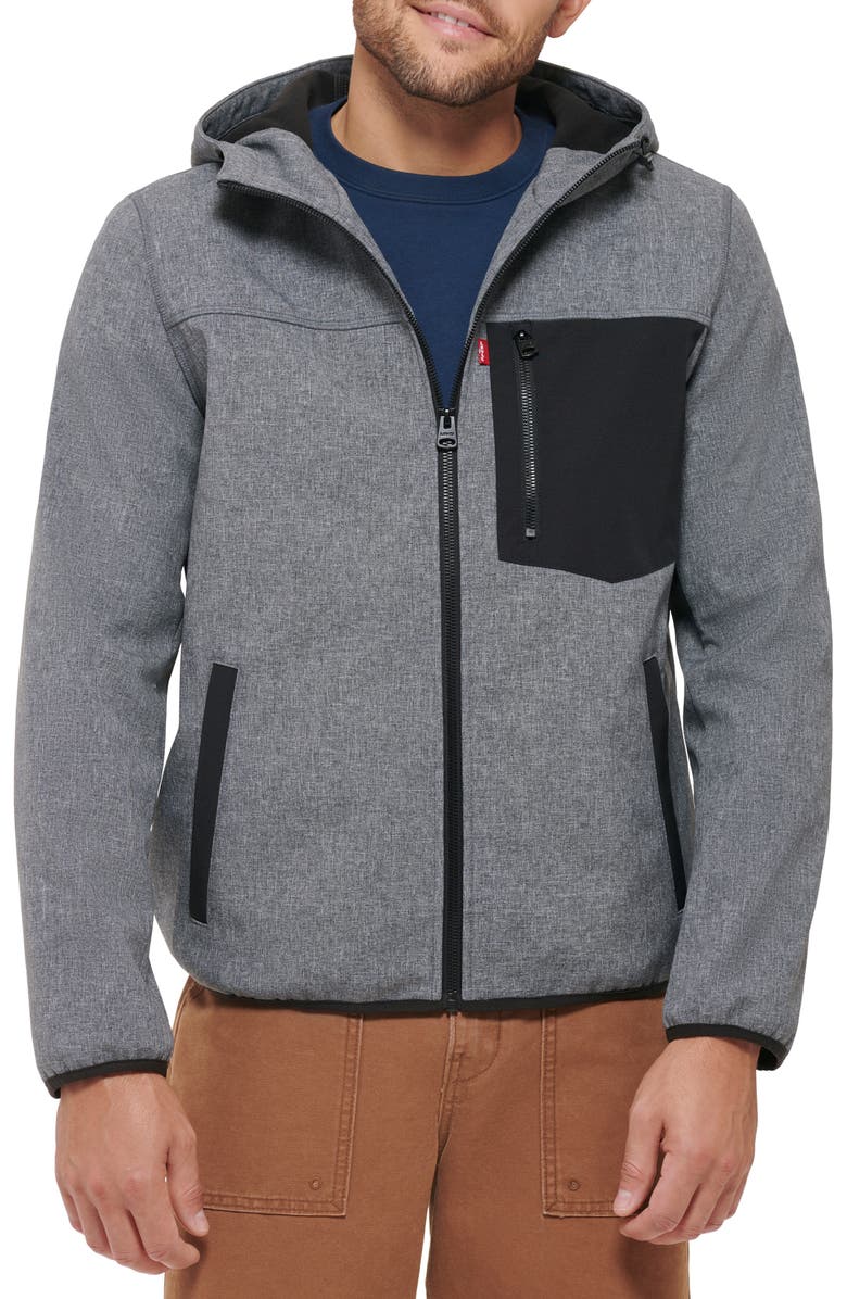 Levi's Softshell Hoodie, Main, color,