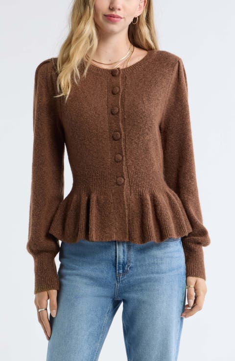 Peplum Cardigan