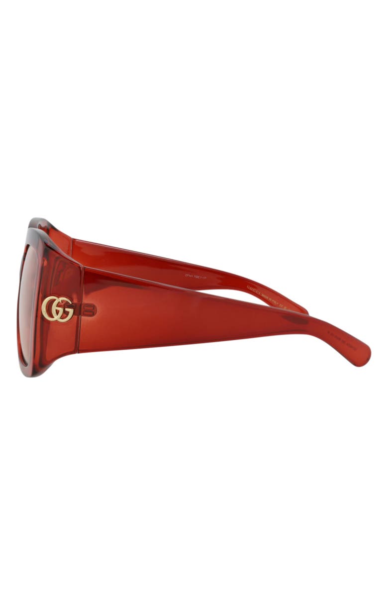 Gucci 55mm Square Sunglasses, Alternate, color, 