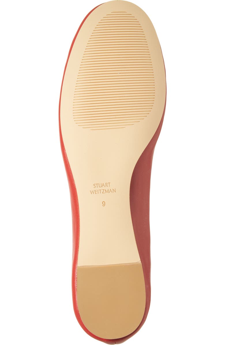 Stuart Weitzman Nadine Ballet Flat, Alternate, color, Lipstick Red